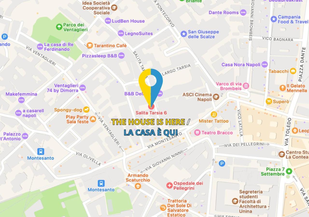 נאפולי Boutique Home Tarsia- A 2 Minuti Da Piazza Dante E Metro Montesanto מראה חיצוני תמונה